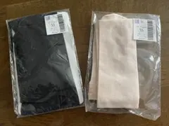 【未使用】バレエタイツ Le Cygne SS ブラックピンク2足セット