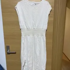 CAL O LINE ワンピース　ジャガードカット