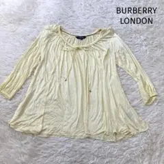 BURBERRY バーバリーロンドン♡ボウタイリボン　七分丈　トップス　黄色