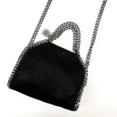 【極美品 希少サイズ】ステラマッカートニー マイクロミニ ショルダーバッグ 黒