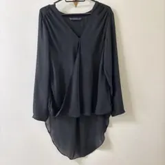 ZARA BASIC ブラック 長袖シャツ S