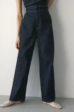 STYLE MIXER スタイルミキサー　コットンリネンハイウエストデニムのサムネイル