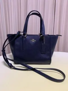 COACH ネイビー ショルダーバッグ