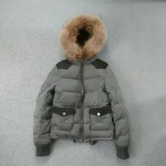 BURBERRY BLUE LABEL ダウンジャケット グレー y2k 短丈