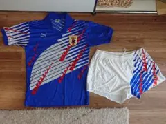 サッカー日本代表 1996-1997 PUMA製 炎　ユニフォーム　長袖　L サッカー日本代表 1996-1997 PUMA製 炎 ユニフォーム 長袖 L - メルカリ