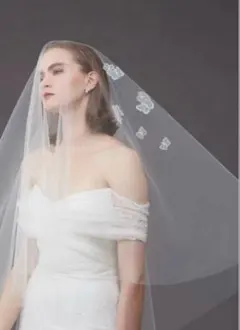 【セール中本日のみ】トリートドレッシング 80×120 ウェディングベール蝶々