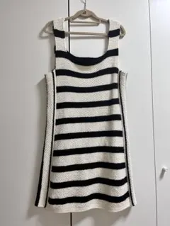 ボーダー　ニットワンピース