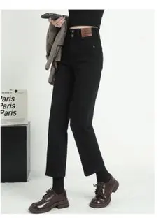 n427【最終セール】クロップドパンツ デニム ジーンズ レディース