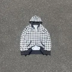 old uniqlo 00s zipup Hoodie Black check