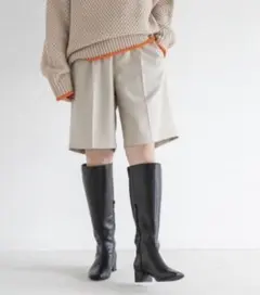 [タグ付き新品未使用] LOWRYSFARM 秋冬 メランジ ショートパンツ