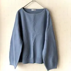 C.O.L.Z.A ライトブルー 長袖 ニットセーター ボリューム袖 ゆったり