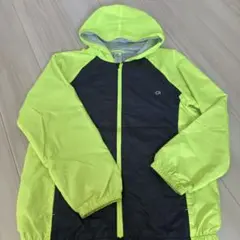 GapFit キッズジャケット L蛍光イエロー/グレー