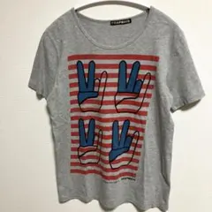 FRAPBOIS フラボア　tシャツ 美品　ピース　日本製のサムネイル
