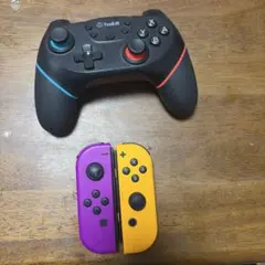 YenaJQ コントローラー 黒/青 + Joy-Con 紫/黄