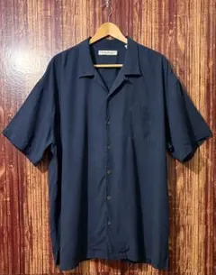 Yohji Yamamoto POUR HOMME 半袖キュプラシャツ（紺） - メルカリ