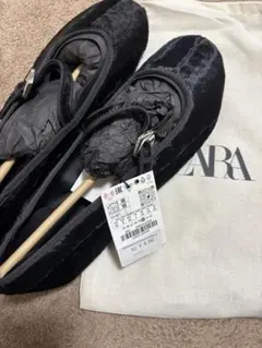 ZARA レディース　バレエシューズ 40のサムネイル