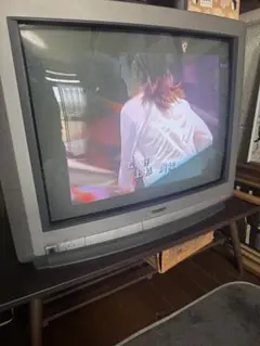 TOSHIBA ブラウン管テレビ シルバー - メルカリ