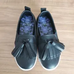 ANNA SUI ブラックローファー スリッポン　19.0cm