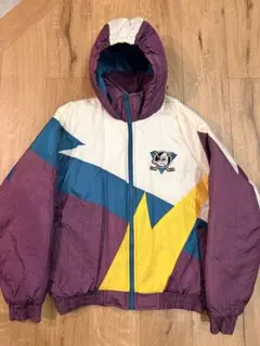 90s NHL マイティダックス ナイロンプルオーバー - メルカリ