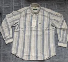 Crocodile ストライプ長袖シャツ 日本製