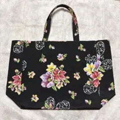 フェイラー　トートバッグ ブラック花柄