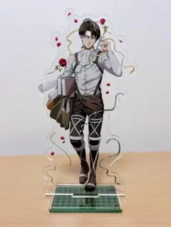 進撃の巨人 リヴァイ バースデー アクリルスタンド&缶バッジ2種セット 進撃の巨人 リヴァイ バースデー アクリルスタンド&缶バッジ2種