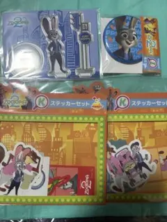 ズートピア2 Happyくじ　アクリルスタンド　缶ミラー