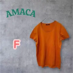 AMACA アマカ　半袖 クルーネック　ニットTシャツのサムネイル