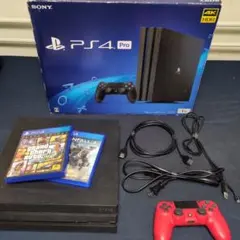 【値引き承ります】PS4 Pro 1TB 付属品完品 有名タイトル2本付き