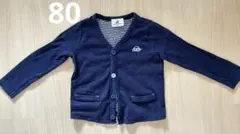 ペアレンツドリーム ベビー カーディガン 車刺繍 ネイビー 80 日本製