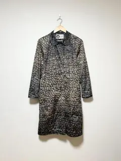 激レア 希少 イタリア製 LANVIN ジュエリー総柄 ステンカラーコートのサムネイル