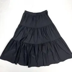 Rene 今期スカート　黒　美品 2026年最新】Rene カラー：ブラック系 レディース ロング フレア