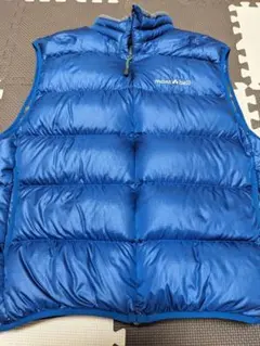 montbell ex1000ダウンベスト 青　田中シェン着用 montbell ex1000 プラズマダウンベスト 青 田中シェン着用 - メルカリ