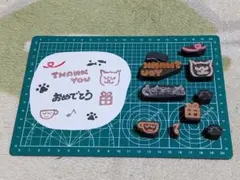 消しゴムはんこ10個セット⑨ まとめ売りハンドメイドスタンプ