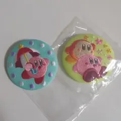 カービィ　刺繍缶バッジ