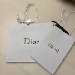【Dior】ショップ袋 ホワイト　2種類