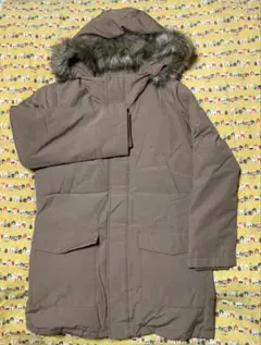 UNIQLO ファー付きダウンコート 150サイズ ブラウン