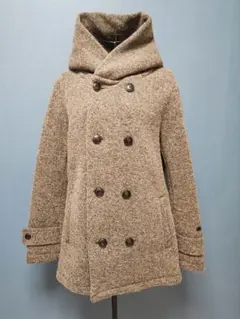 アーバンリサーチドアーズ フード付き Pコートグレー ウール コート Mサイズ