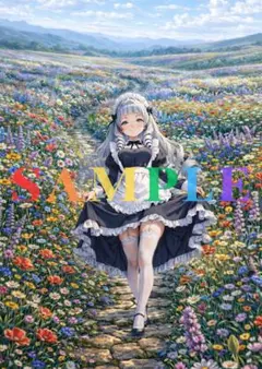 AIイラスト かわいい 美女 A4オリジナルポスター 高光沢 BFE0203