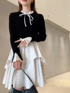 SNIDEL Sustainableドッキングミニニットワンピース