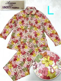 Kei 様リバティ　激カワ！あったかパジャマ上下セット　Lサイズ