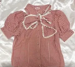meltie waffle cake blouse ピンク - メルカリ