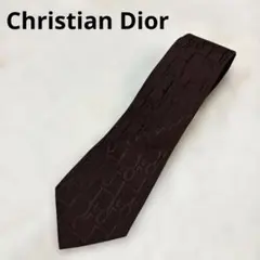 Dior クリスチャンディオール ビジネス　ブランド　ネクタイ　ブラウンのサムネイル