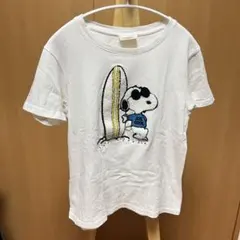 PEANUTS サーフボード スヌーピー Tシャツ ホワイトのサムネイル