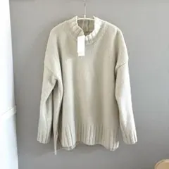 evam eva renew-wool turtleneck M 05アイボリー