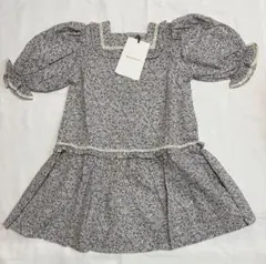 MIPOUNET フラワープリント ワンピース 4yのサムネイル