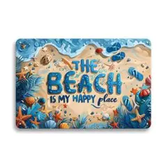 新品 ブリキ看板 ビーチ 海 夏 ヤシの木 貝殻 ヒトデ サーフ インテリア