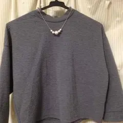 コットンパールのシンプルペンダント