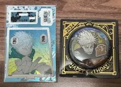 呪術廻戦 五条悟 2024年 バースデー ジオラマフィギュア 缶バッジ セット