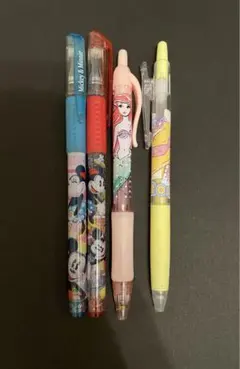 ディズニー ボールペンセット ミッキー　ミニーアリエル　モンスターズインク　ロズ